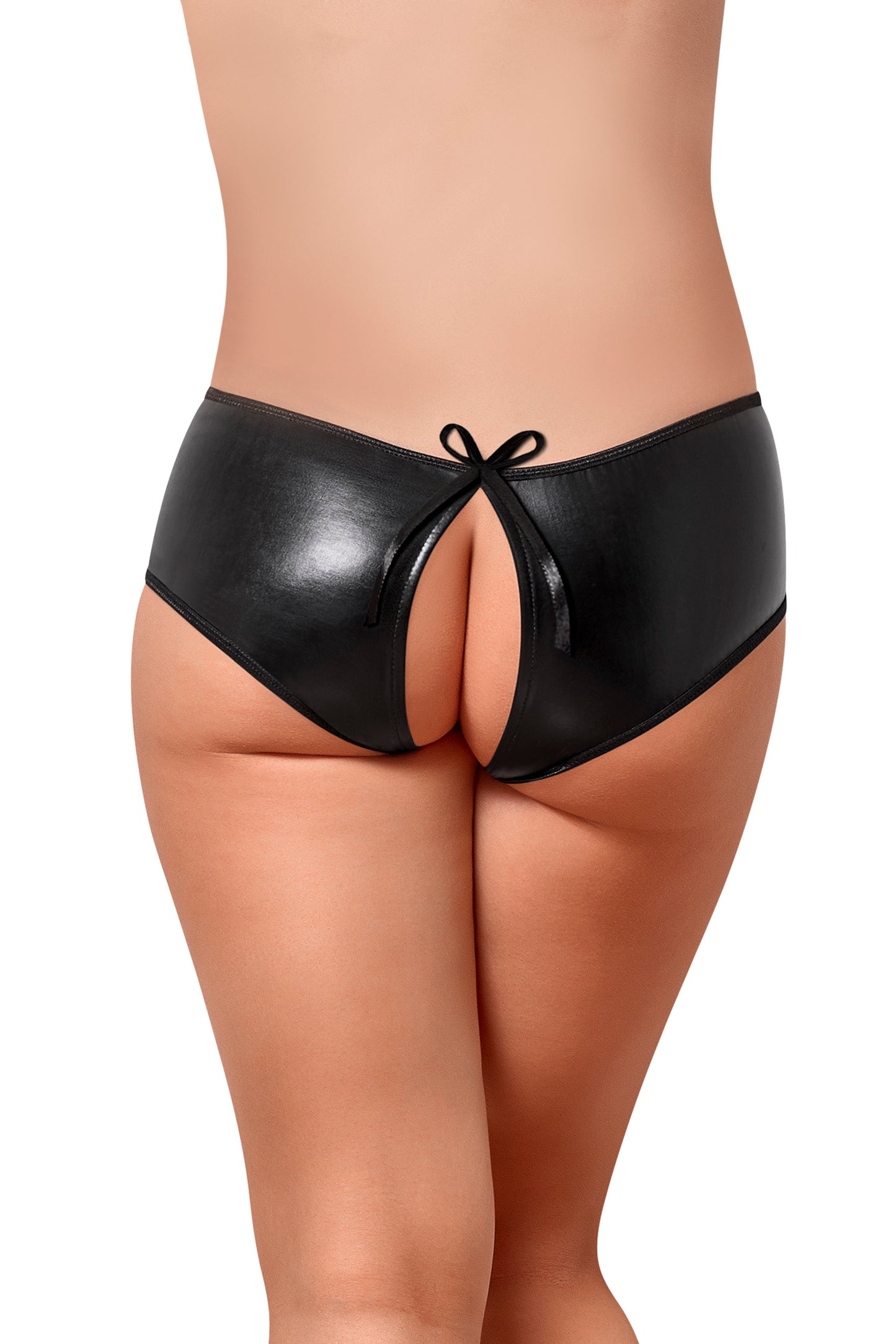 B302 Liquid Onyx Split Back Boy Short - Back View