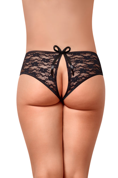 B303 Lace Split Back Boy Short - Back View