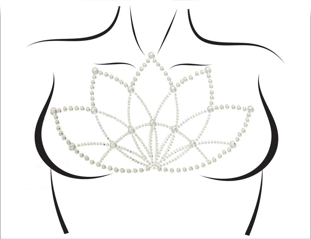 Lotus Adhesive Body Jewels Sticker