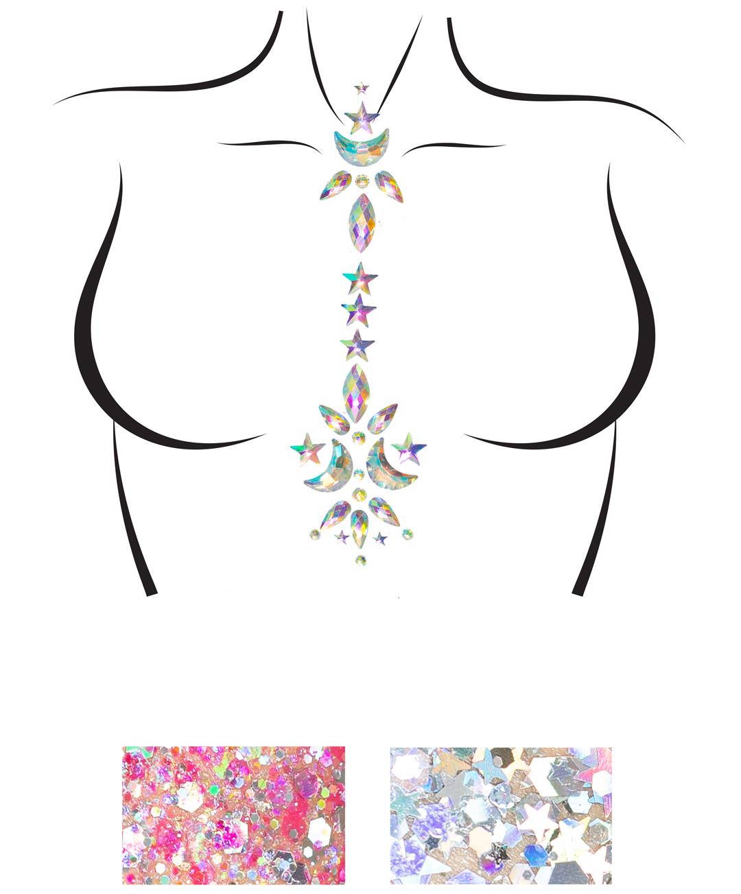 Cascade Adhesive Body Jewels Sticker