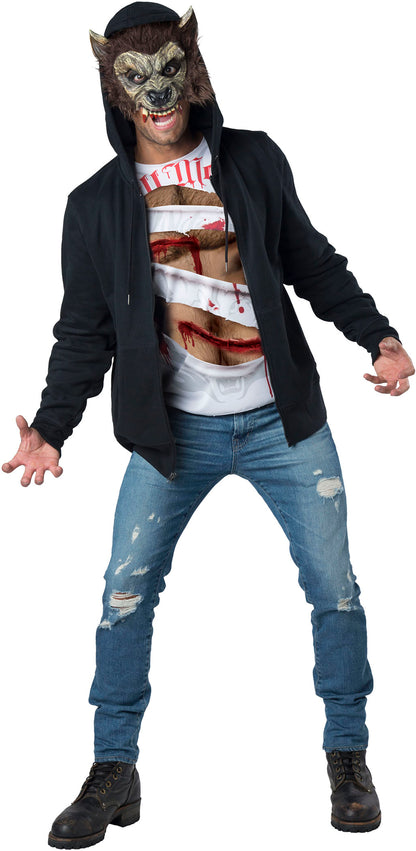 InCharacter Werewolf Shirt and Mask Instant Costume