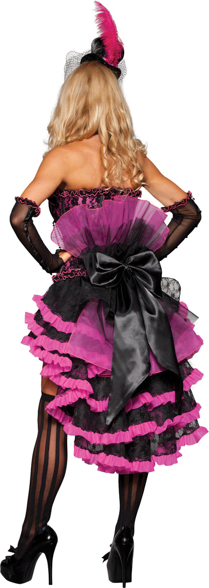 InCharacter Costumes Burlesque Beauty, Pink/Black, Large