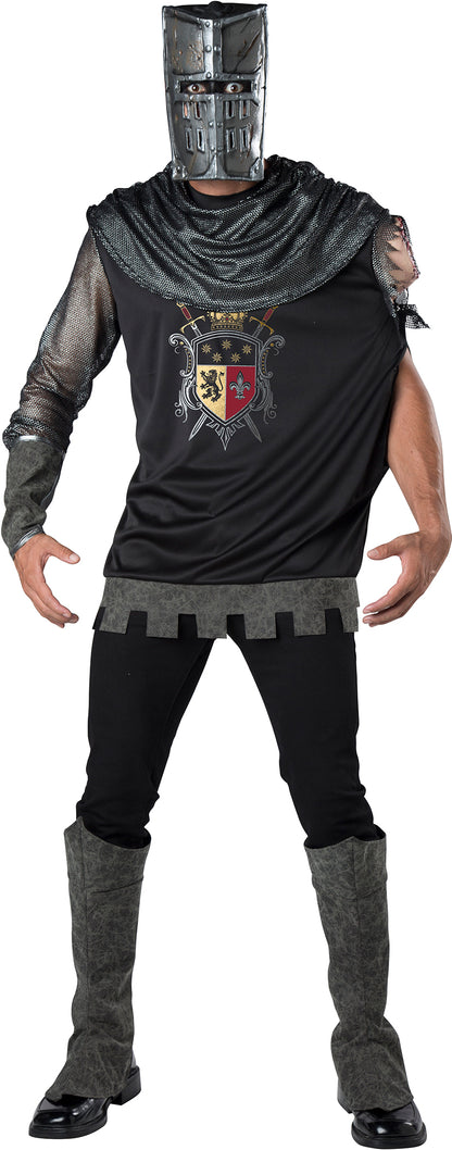 Adult Black Knight Costume, Medium (No Mask)