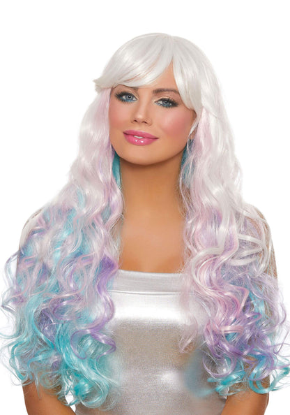 Dreamgirl Long Wavy Multicolored Layer Wig