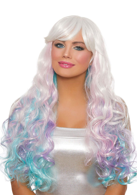 Dreamgirl Long Wavy Multicolored Layer Wig