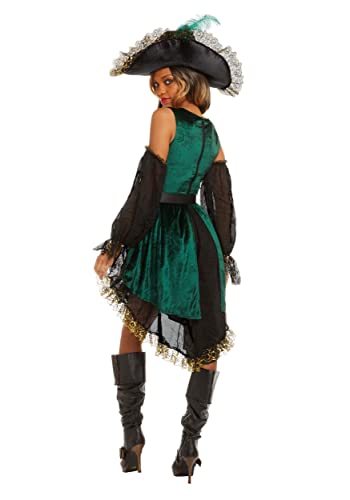 Dreamgirl Women's Emerald Pirate Costume