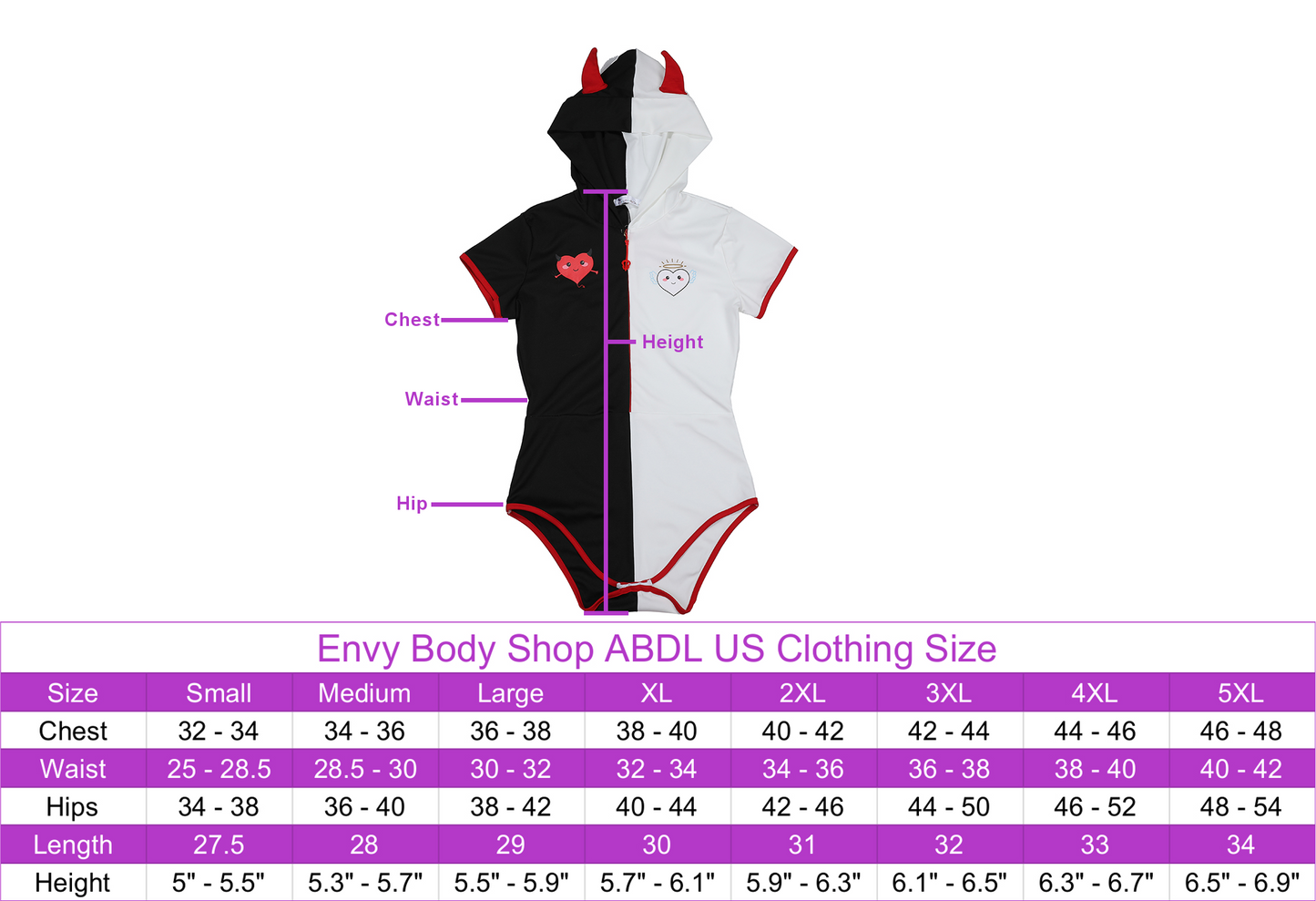 Devil Or Angel Adult Romper