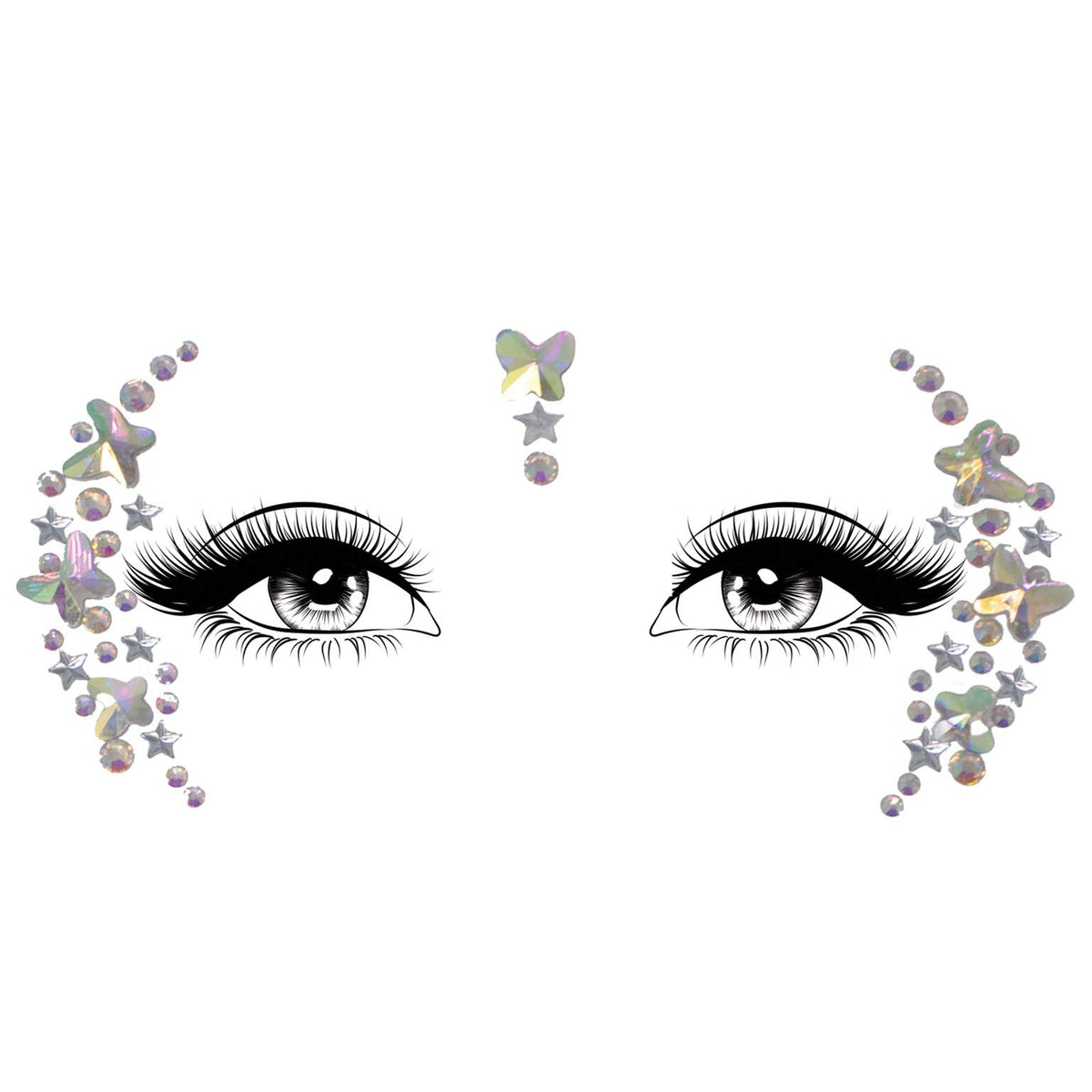 Elera Adhesive Face Jewels Sticker