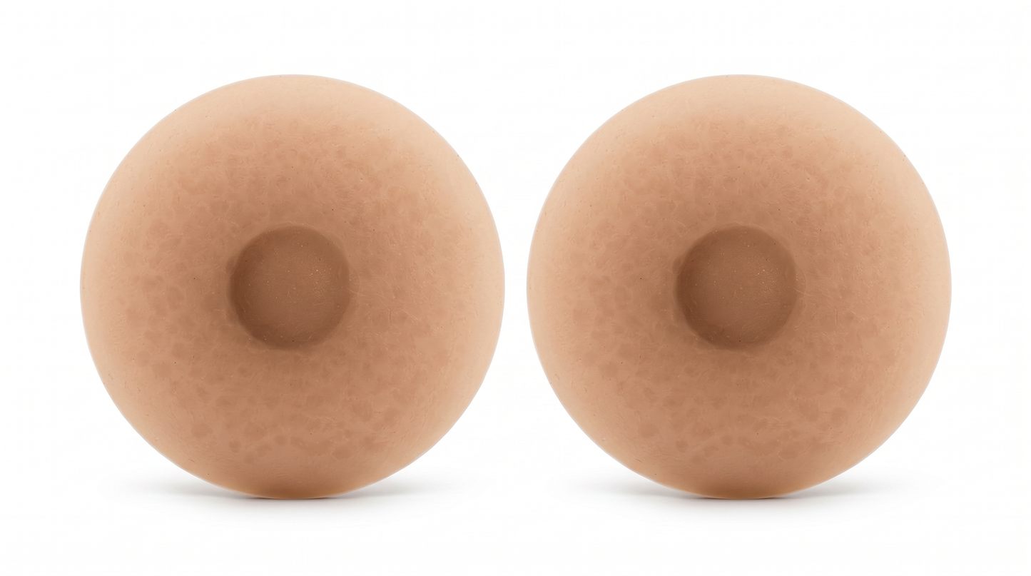 Amolux Self-Adhesive Silicone Nipples | Attachable Realistic Nipples for Breast Forms & Natural Look