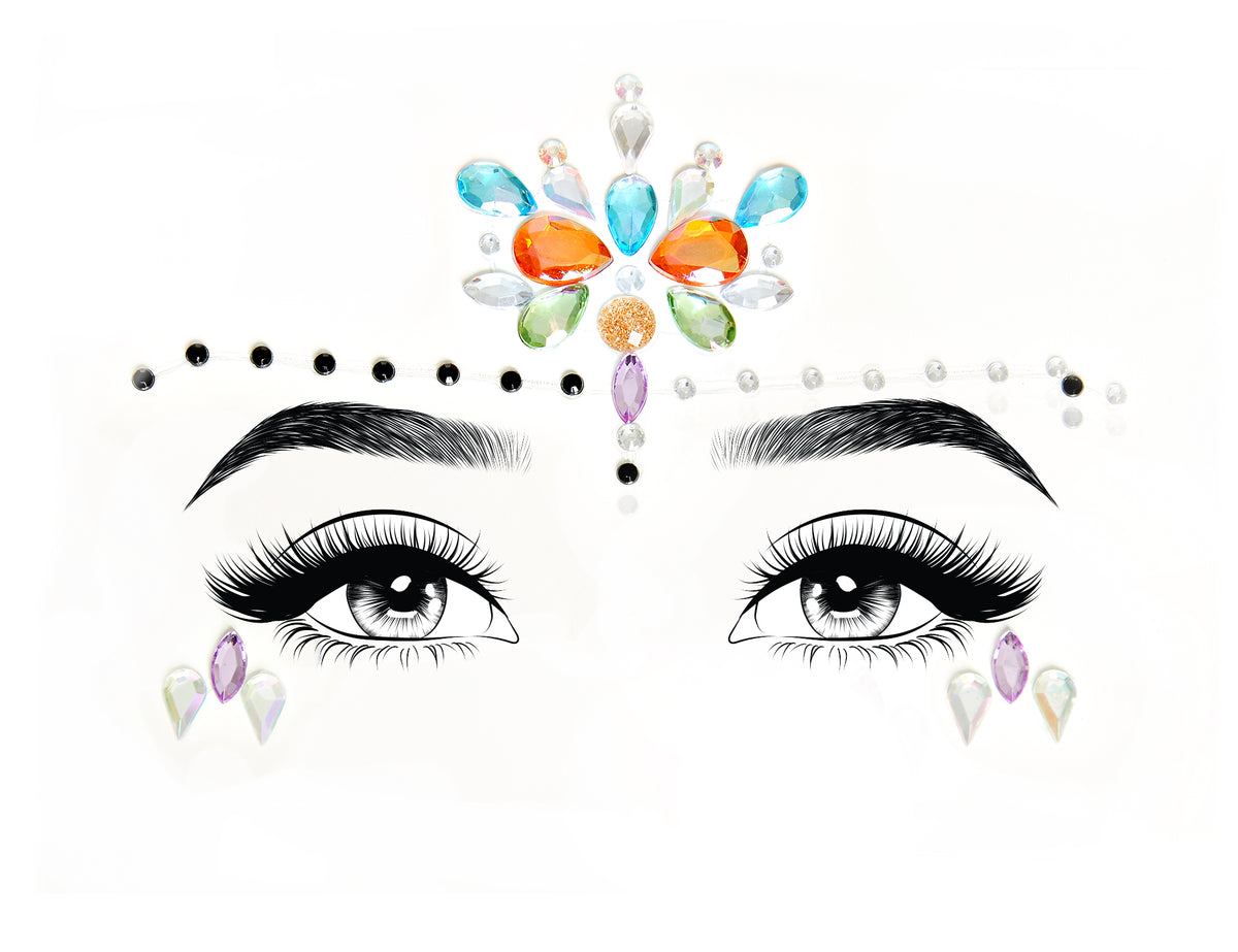 Calypso Adhesive Face Jewels Sticker