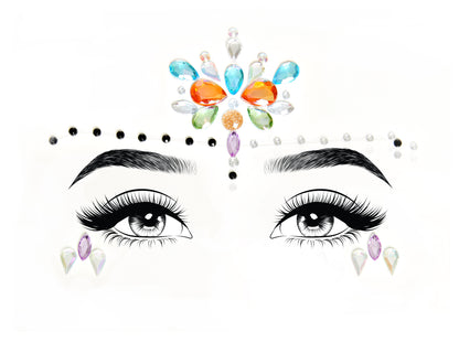 Calypso Adhesive Face Jewels Sticker