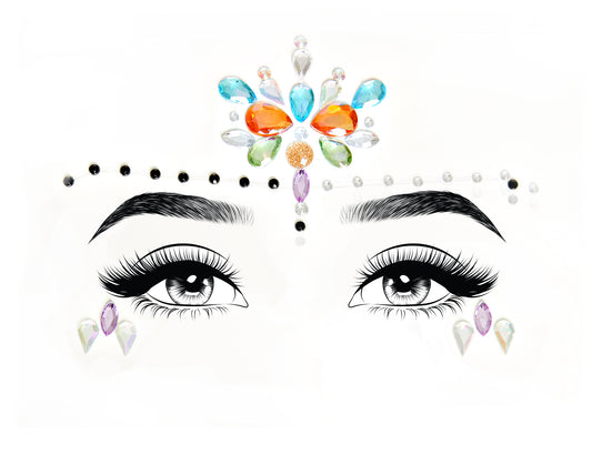 Calypso Adhesive Face Jewels Sticker