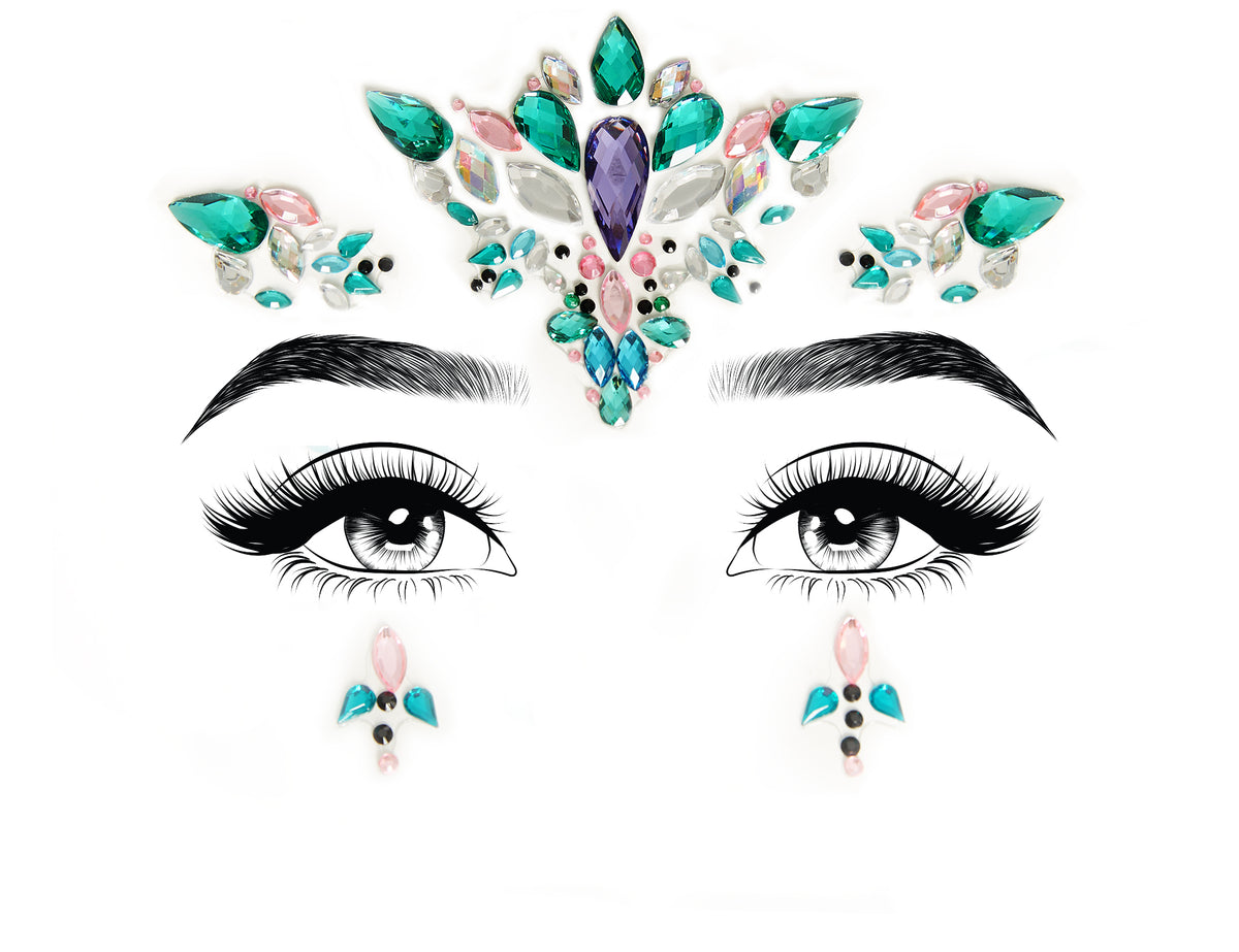 Aria Adhesive Face Jewels Sticker