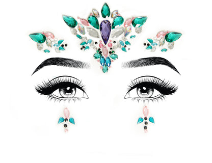 Aria Adhesive Face Jewels Sticker