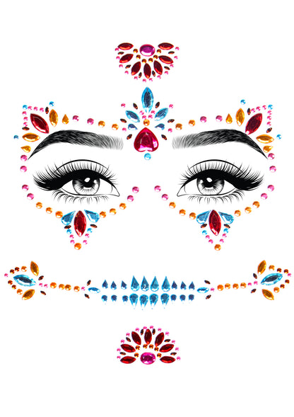 DOTD Adhesive Face Jewels Sticker
