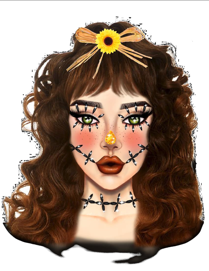 Stitches Adhesive Face Jewels Sticker