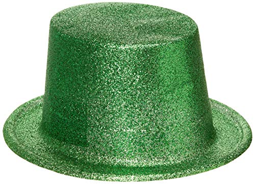 Green Deluxe Glitter Top Hat