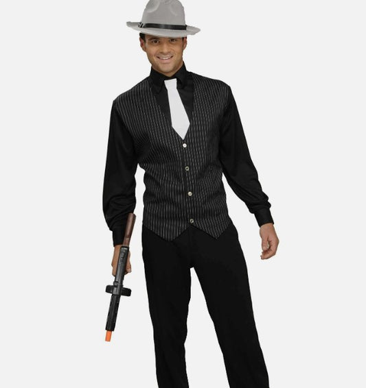 Forum Novelties Gangster Shirt, Vest, Tie Costume
