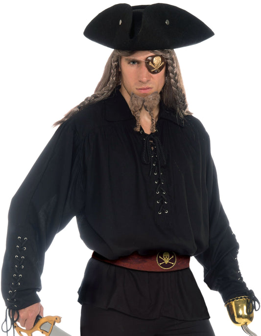 Forum Novelties Men's Buccaneer Costume Shirt with Grommets