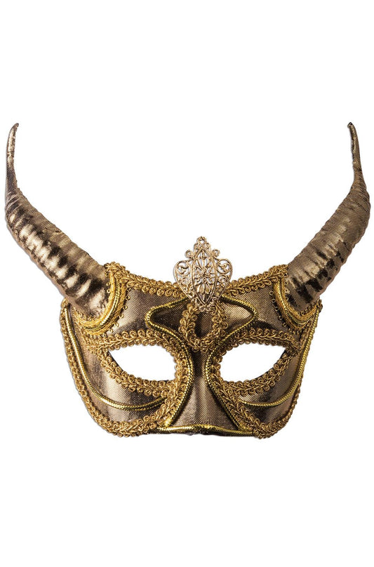 Forum Adult Faun Half Mask with Horns
