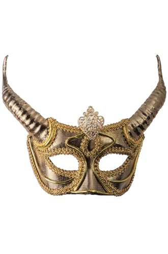 Forum Adult Faun Half Mask with Horns