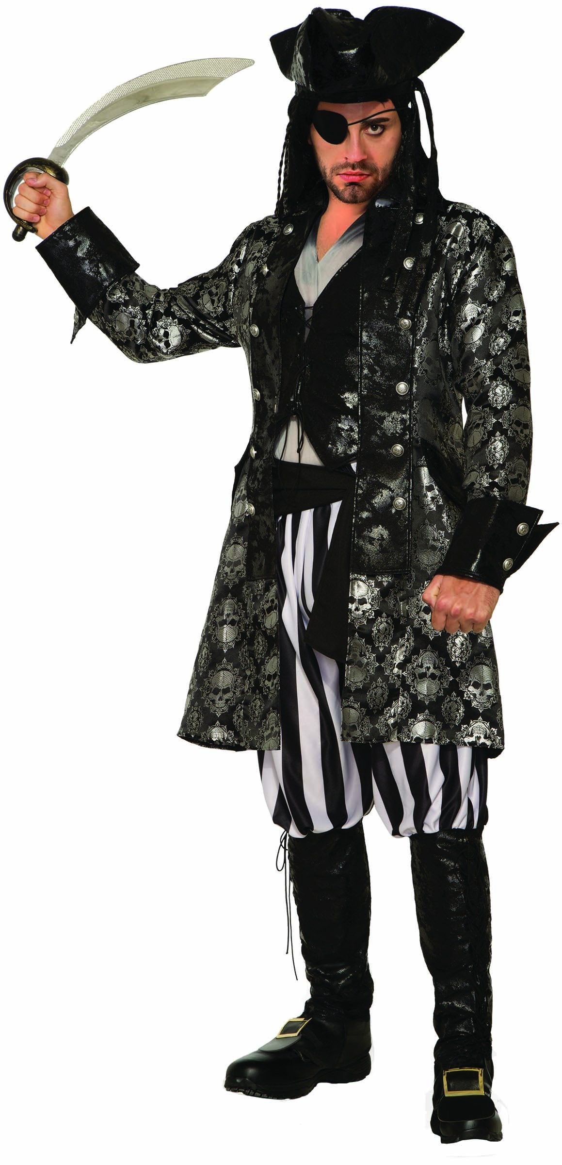 Forum Novelties Captain Sterling Black Skull Costume
