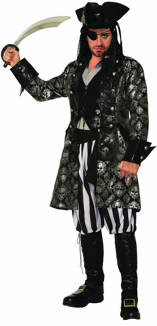 Forum Novelties Captain Sterling Black Skull Costume