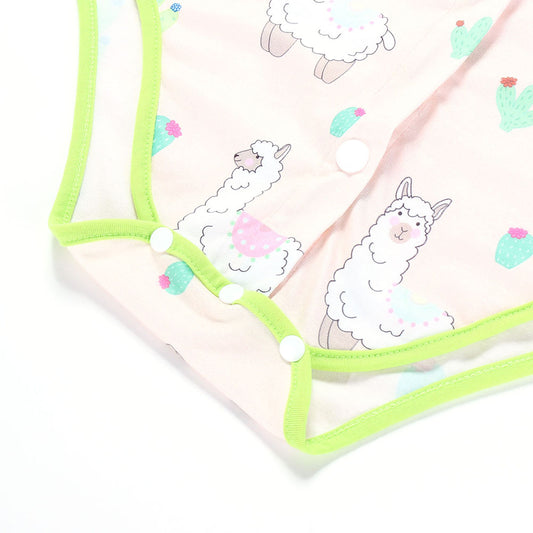 Button Front Little Llama