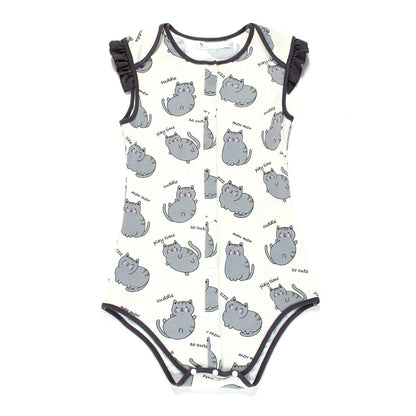 Button Front Little Meow Meow(Kitty)