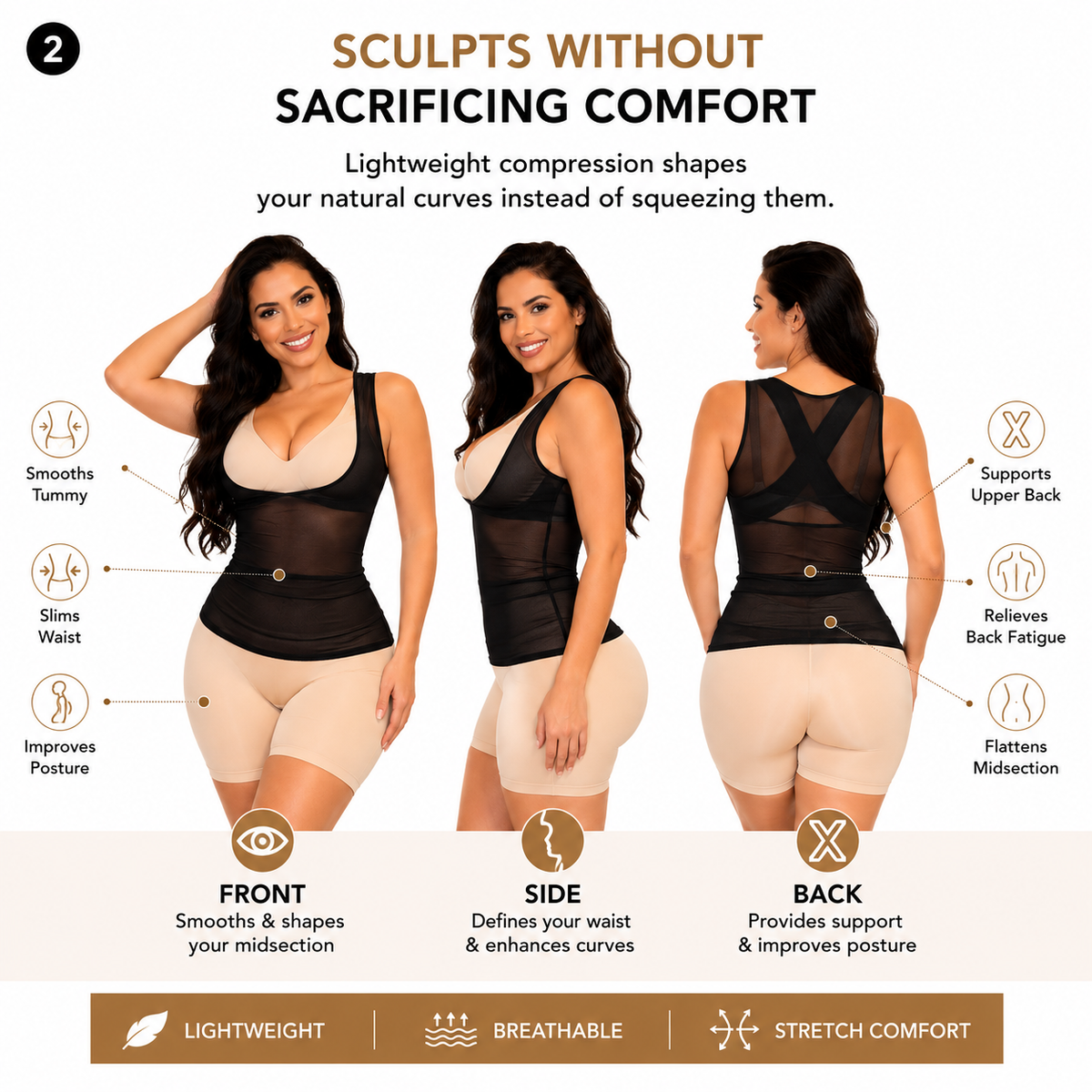 Envy New Body Shaper Top only