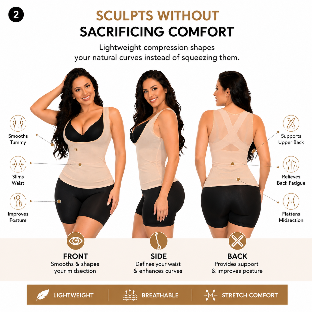 Envy New Body Shaper Top only