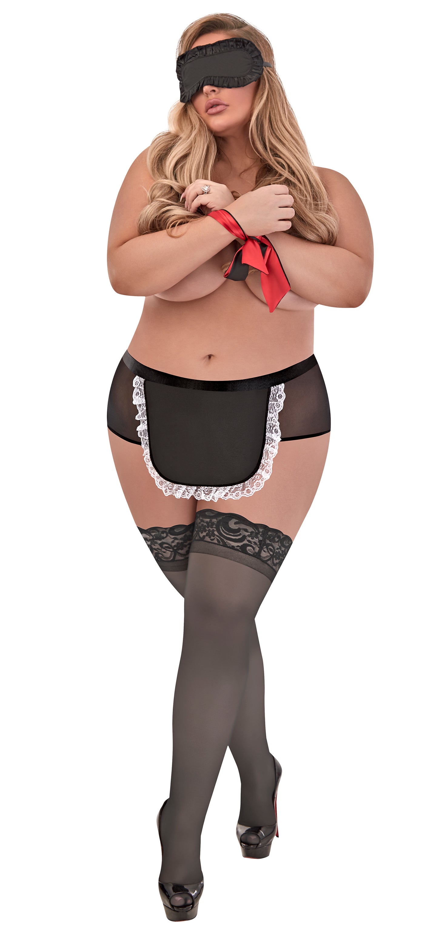 L307 French Maid Panty w/ 2pc. Bondage Set
