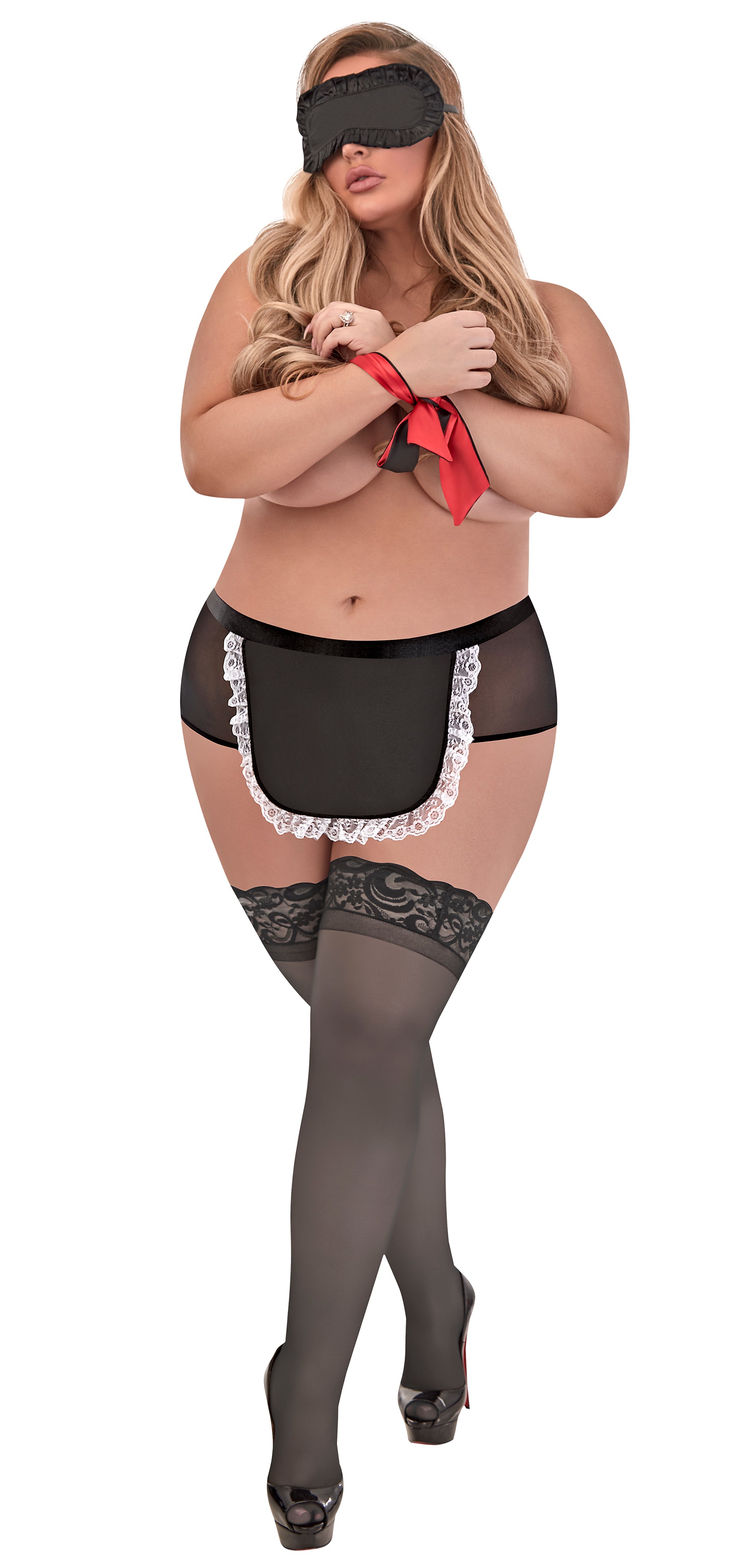 L307 French Maid Panty w/ 2pc. Bondage Set