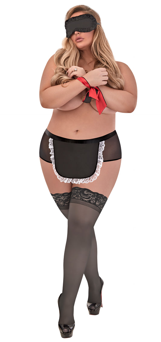 L307 French Maid Panty w/ 2pc. Bondage Set