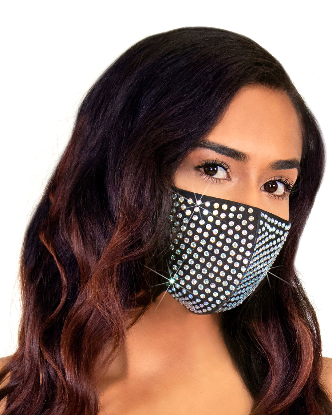 Coco Rhinestone Face Mask