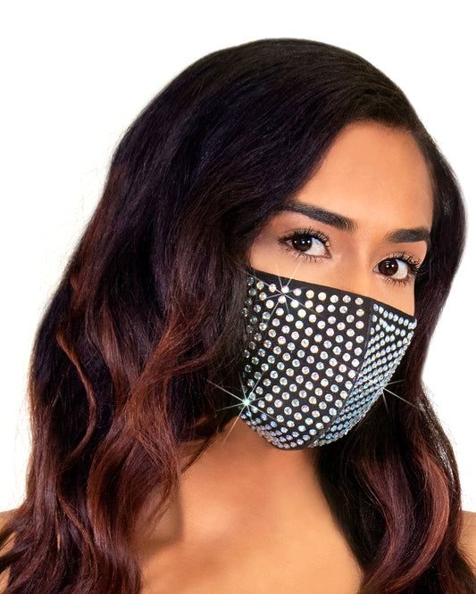 Coco Rhinestone Face Mask