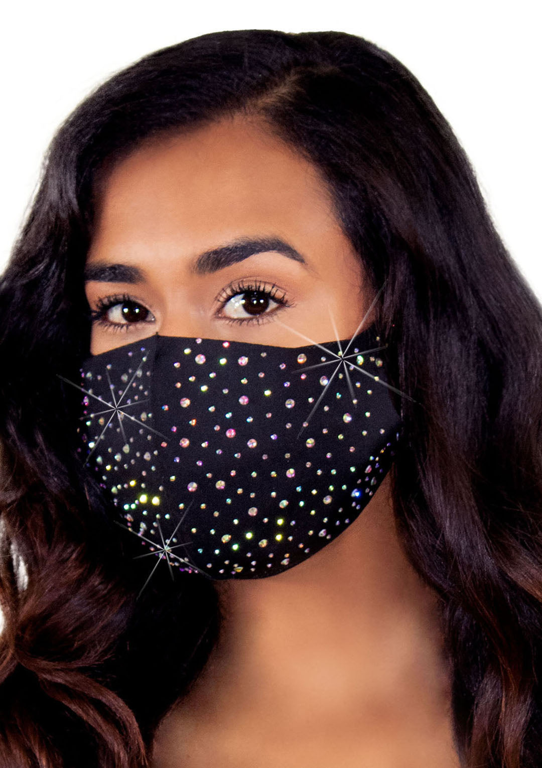 Naya Rhinestone Face Mask