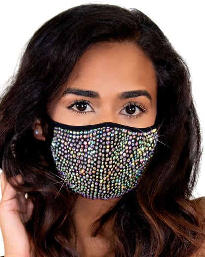 Zuri Rhinestone Face Mask