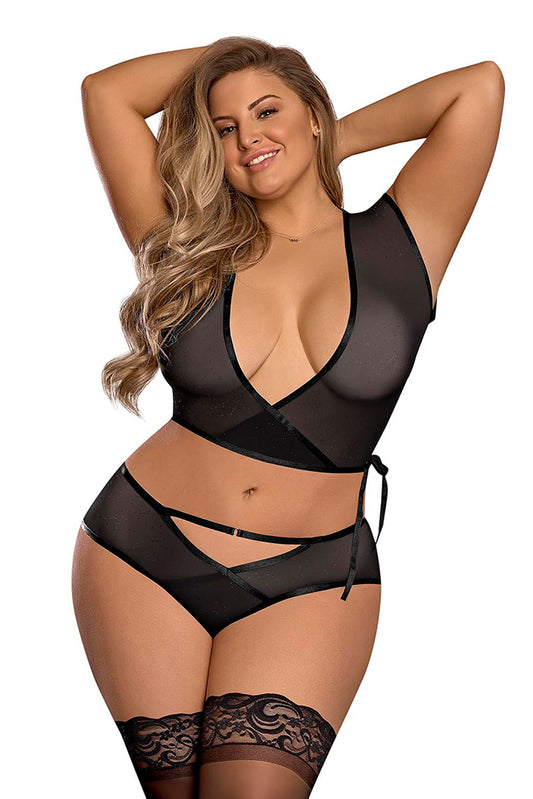 M169 Wrap Top & Hipster Panty