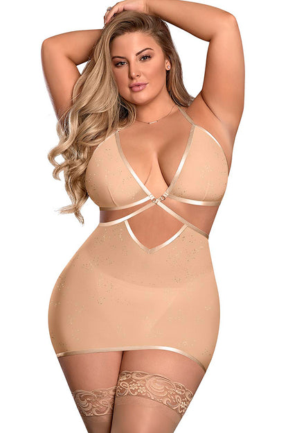 M171 Wrap Halter Chemise & G-String