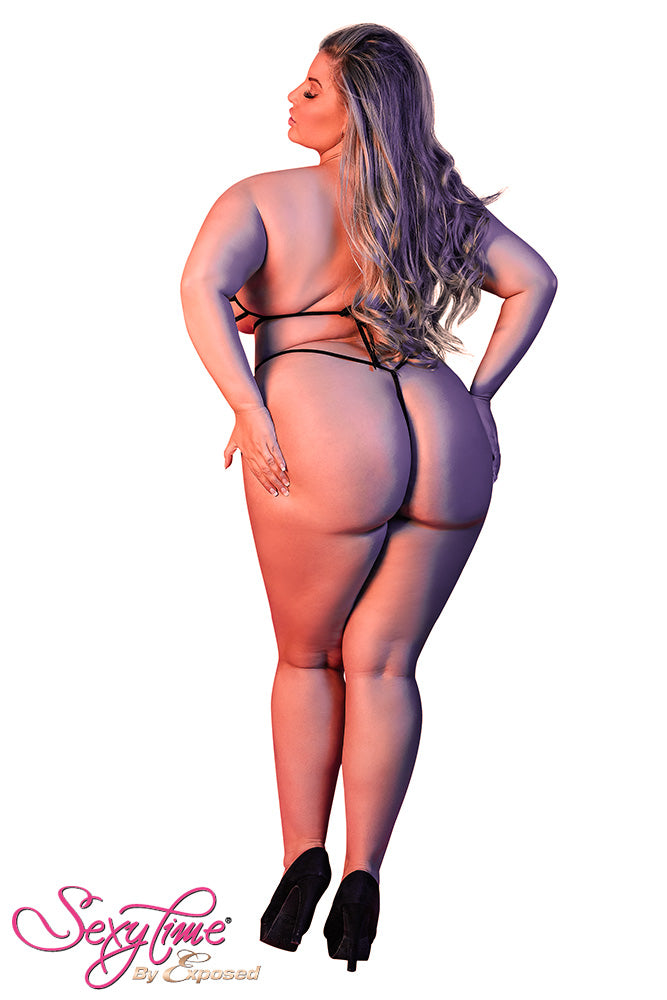 M190 Strappy Bra & G-Set - Back View