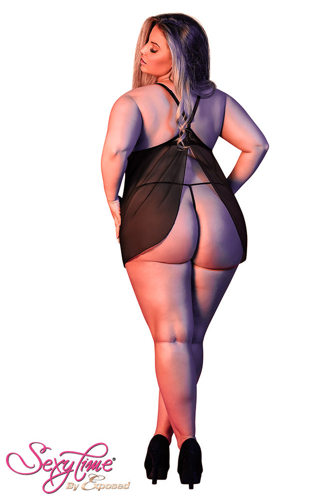 M193 Baby Doll w/ Fly Away Back & G-Set - Back View