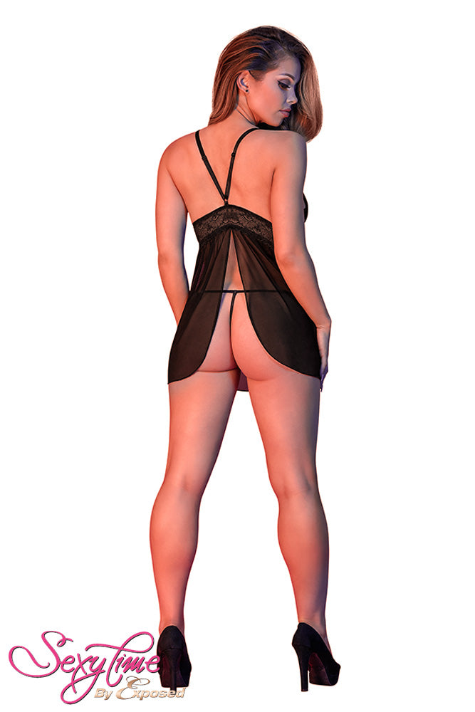 M193 Baby Doll w/ Fly Away Back & G-Set - Back View