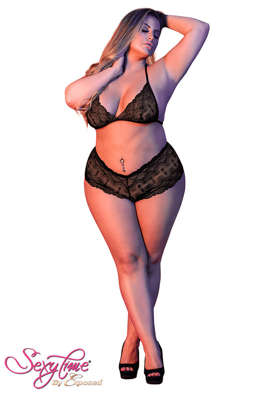 M199 Triangle Bra & Cheeky Short Set