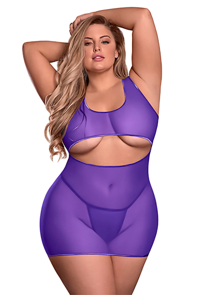 M215 Underboob Dress & Crotchless G-String