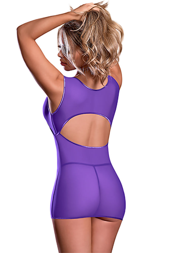M215 Underboob Dress & Crotchless G-String - Back View