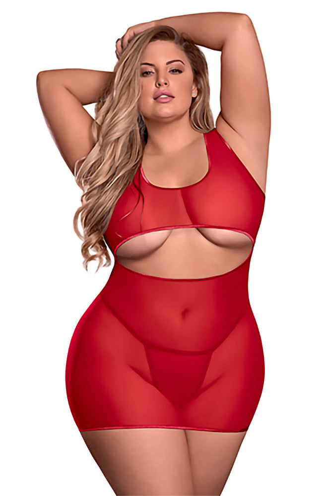 M215 Underboob Dress & Crotchless G-String