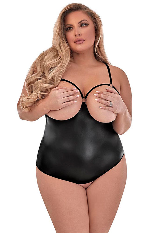 M240 Cupless Chemise W/attached Crotchless Panty