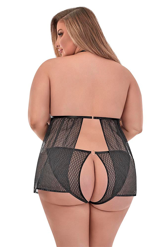 M247 Cupless Baby Doll Set - Back View