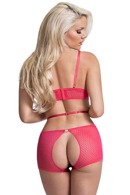 M248 Cupless & Crotchless Romper - Back View